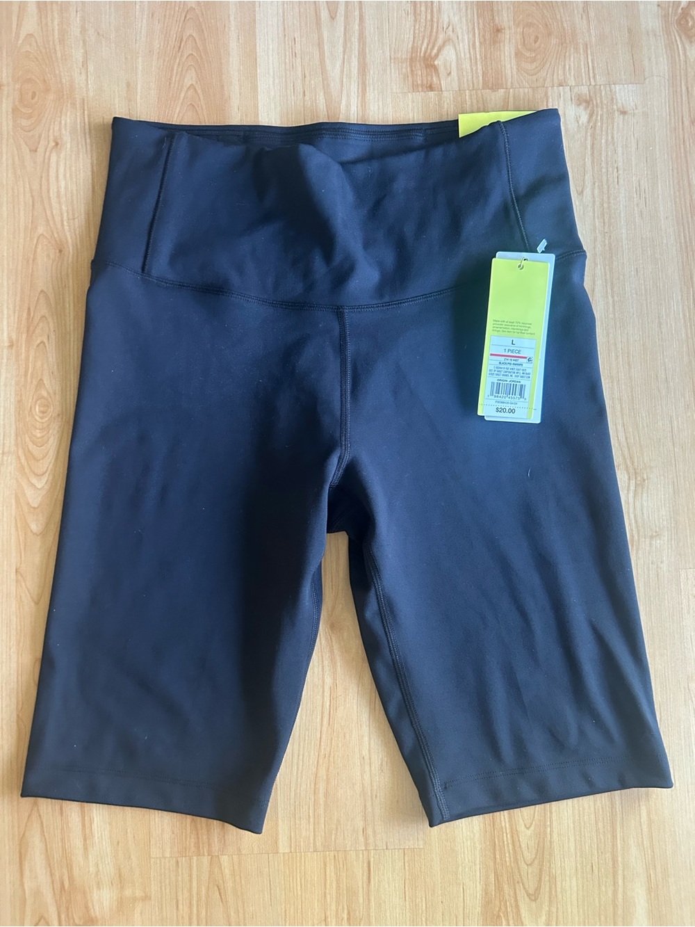 all in motion Black High-Rise Bike Shorts with Wide Waistband